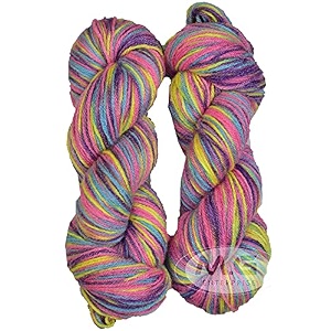 mg enterprise os wal rainbow 400 gm wool hank hand knitting woolart craft soft fingering crochet hook yarn needle knitting yarn thread dye cb