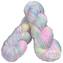 M.G Marble Green (200 gm) Wool Hank Hand Knitting Wool/Art Craft Soft Fingering Crochet Hook Yarn, Needle Knitting Yarn Thread dye WA
