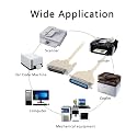 GANIX DB25 Pin Male to Centronics 36 Pin Male Parallel Printer Cable LPT Parallel Printer IEEE-1284, RS-232 28 AWG for IBM PC Dot-Matrix Laser Printer (5 Meter)