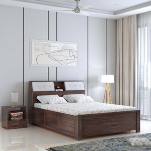 ganpati arts sheesham wood marine bed for bedroomwooden cotbed with box storage for home solid wood queen box bed 222 cm x 159 cm 728 ft x 522 ft