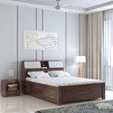 Ganpati Arts Sheesham Wood Marine Bed For Bedroom/Wooden Cot/Bed With Box Storage For Home Solid Wood Queen Box Bed, 222 cm x 159 cm (7.28 ft x 5.22 ft)