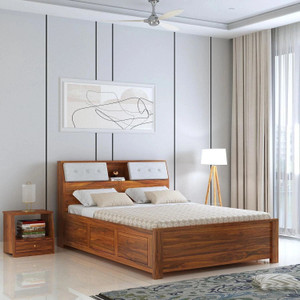 ganpati arts sheesham wood marine bed for bedroomwooden cotbed with box storage for home solid wood queen box bed 222 cm x 128 cm 728 ft x 42 ft finish color - marine-queen-n delivery condition - diydo-it-yourself