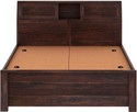 Ganpati Arts Marine Solid Sheesham Wood Queen Bed With Box Storage For Bedroom/Kidsroom Solid Wood Queen Box Bed, 222 cm x 159 cm (7.28 ft x 5.22 ft) (Finish Color - Marine Groove Walnut, Delivery Condition - DIY(Do-It-Yourse