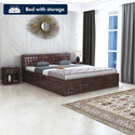 Ganpati Arts Oslo Sheesham Wood Bed/Cot With Box Storage | Solid Wood King Box Bed, 209 cm x 188 cm (6.86 ft x 6.17 ft)