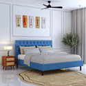 Ganpati Arts Plywood Upholstered Bed with Tufted