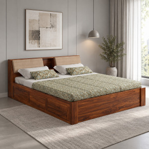 ganpati arts mayor sheesham wood bedcot with box storage  solid wood king box bed 22352 cm x 18796 cm 733 ft x 617 ft