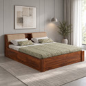 Ganpati Arts Mayor Sheesham Wood Bed/Cot With Box Storage | Solid Wood King Box Bed, 223.52 cm x 187.96 cm (7.33 ft x 6.17 ft)
