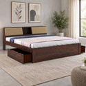 Ganpati Arts Mayor Sheesham Wood Bed/Cot With Drawer Storage | Solid Wood King Drawer Bed, 223.52 cm x 187.96 cm (7.33 ft x 6.17 ft)