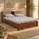 Ganpati Arts Mayor Without Storage Sheesham Wood Bed/Cot | Solid Wood King Bed, 223.52 cm x 187.96 cm (7.33 ft x 6.17 ft)