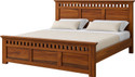 Ganpati Arts Mayor Sheesham Wood Bed/Cot With Hydraulic Storage | Solid Wood Queen NA Bed, 223.52 cm x 157.48 cm (7.33 ft x 5.17 ft) (Finish Color - Brown_HYD, Delivery Condition - DIY(Do-It-Yourself))