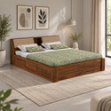 Ganpati Arts Mayor Sheesham Wood Bed/Cot With Box Storage | Solid Wood Queen Box Bed, 224 cm x 157 cm (7.35 ft x 5.15 ft)