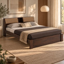 Ganpati Arts Mayor Without Storage Sheesham Wood Bed/Cot | Solid Wood Queen Bed, 223.52 cm x 157.48 cm (7.33 ft x 5.17 ft)