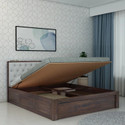 Ganpati Arts Decan Sheesham Wood Bed/Cot With Hydraulic Storage | Solid Wood Queen Hydraulic Bed, 208 cm x 168 cm (6.82 ft x 5.51 ft)