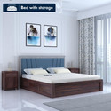 Ganpati Arts Sheesham Wood Emporio Bed/Cot/Wooden Palaung With Storage For Bedroom/Home/Hotel Solid Wood Queen Box Bed, 205 cm x 165 cm (6.73 ft x 5.41 ft)