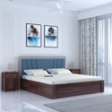Ganpati Arts Sheesham Wood Emporio Bed/Cot/Wooden Palaung With Storage For Bedroom/Home/Hotel Solid Wood King Box Bed, 205 cm x 195 cm (6.73 ft x 6.4 ft)