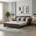 Ganpati Arts Maharaja Sheesham Wood Sofa Bed For Home with Side Pockets | 3 Seater Double Solid Wood Pull Out Sofa Cum Bed