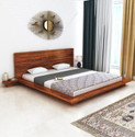 Ganpati Arts Sheesham Wood King Bed/Wooden Cot/Wooden Without Storage Bed For Bedroom/Hotel Solid Wood King Bed, 223.52 cm x 213.36 cm (7.33 ft x 7.0 ft)