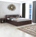 Ganpati Arts Oslo Sheesham Wood Bed/Cot With Box Storage | Solid Wood Queen Box Bed, 209 cm x 158 cm (6.86 ft x 5.18 ft)