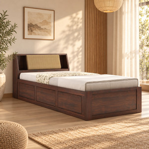 ganpati arts mayor sheesham wood bedcot with box storage  solid wood single box bed 98 cm x 223 cm 322 ft x 732 ft