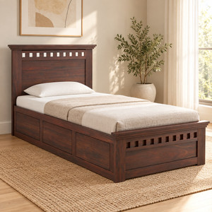 ganpati arts armania sheesham wood bedcot with box storage  solid wood single box bed 208 cm x 106 cm 682 ft x 348 ft