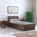 Ganpati Arts Simons Sheesham Wood Bed/Cot With Box Storage | Solid Wood Single Box Bed, 205 cm x 95 cm (6.73 ft x 3.12 ft)