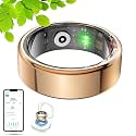 GANSI Smart Ring for Women &amp; Men IP68 Waterproof Fitness Ring Smart Ring Health Tracker Sleep Tracker Heart Rate Healthy Monitor | Activity/Steps/Calories | for iOS &amp; Android 8#