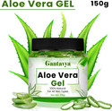 Gantavya 100% Bio Organic Aloe Vera Gel For Skin Acne, Scars,Dark spots Face & Hair Care (150 ml)