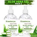 MegaValue 100% Natural Pure Aloe Vera Gel for glowing Face, Skin & Hair (400 ml)