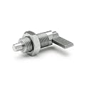 Ganter Standard Elements, Locking bar, GN 612-8, pin Diameter: 0.3 inch, 1 Piece, Silver, GN 612-8-M20X1,5-AK-NI