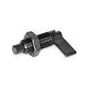 Ganter Standard Elements, Locking bar, GN 612-8, pin Diameter: 0.3 inch, 1 Piece, Black, GN 612-8-M16-AK