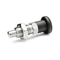 Ganter Standard Elements Stainless Steel Locking Bolt – GN 817, with Lock, Stainless Steel, Click Pen Dry Nickel, 1 Piece, Black, GN 817-5-5-CK-NI
