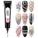 GAOY 15g Silver 3D Nail Gel for Nail Art, 3D Sculpting Gel, No Wipe