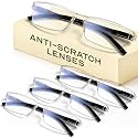 Gaoye +3.5 Reading Glasses Men - Durable Readers with Blue Light &amp; UV Protection Safety Glasses