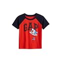 Gap Baby Boys' Short Sleeve Raglan Logo Tee