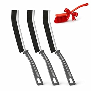 gap cleaning brush  multipurpose crevice cleaner pack of 3  hard bristle scrubber for window tracks sliding doors sink amp corners  home amp car use