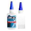 Gap Fill Wood Super Glue 2 oz, Heavy Duty Thick CA Glue for Woodworking