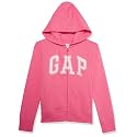 GAP Girls' Logo Hoodie Hooded Full Zip Sweatshirt