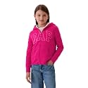 GAP Girls' Logo Hoodie Hooded Full Zip Sweatshirt
