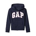 GAP Girls' Logo Hoodie Hooded Full Zip Sweatshirt