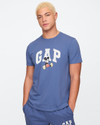 GAP Graphic Print Men Crew Neck Blue