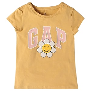Gap Kids Girl Relaxed Fit Chest Print Round Neck T-Shirt - Price History
