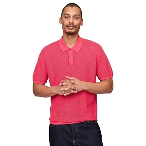 GAP Mens Solid Regular Fit Polo Shirt