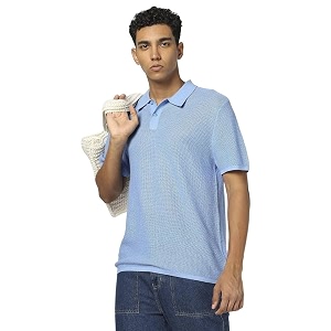GAP Mens Solid Regular Fit Polo Shirt