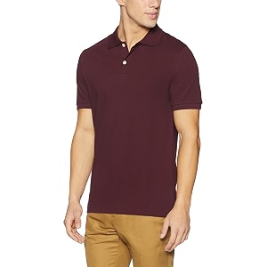 GAP Mens Solid Regular Fit Cotton Polo