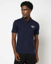GAP Men Printed Polo Neck Pure Cotton