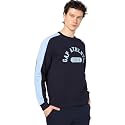 Gap Men Stylised Full Sleeves Crew Neck