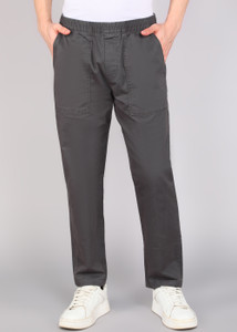 GAP Solid Men Black Track Pants