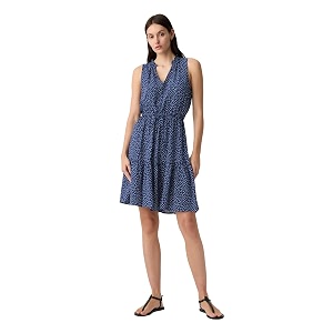 Gap Womens Sleeveless Split Neck Dress