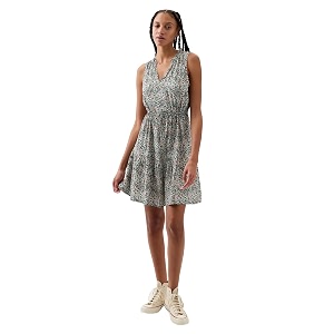 Gap Womens Sleeveless Split Neck Dress