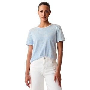 Gap Women Tie-Dye Short Sleeves Relaxed Fit
